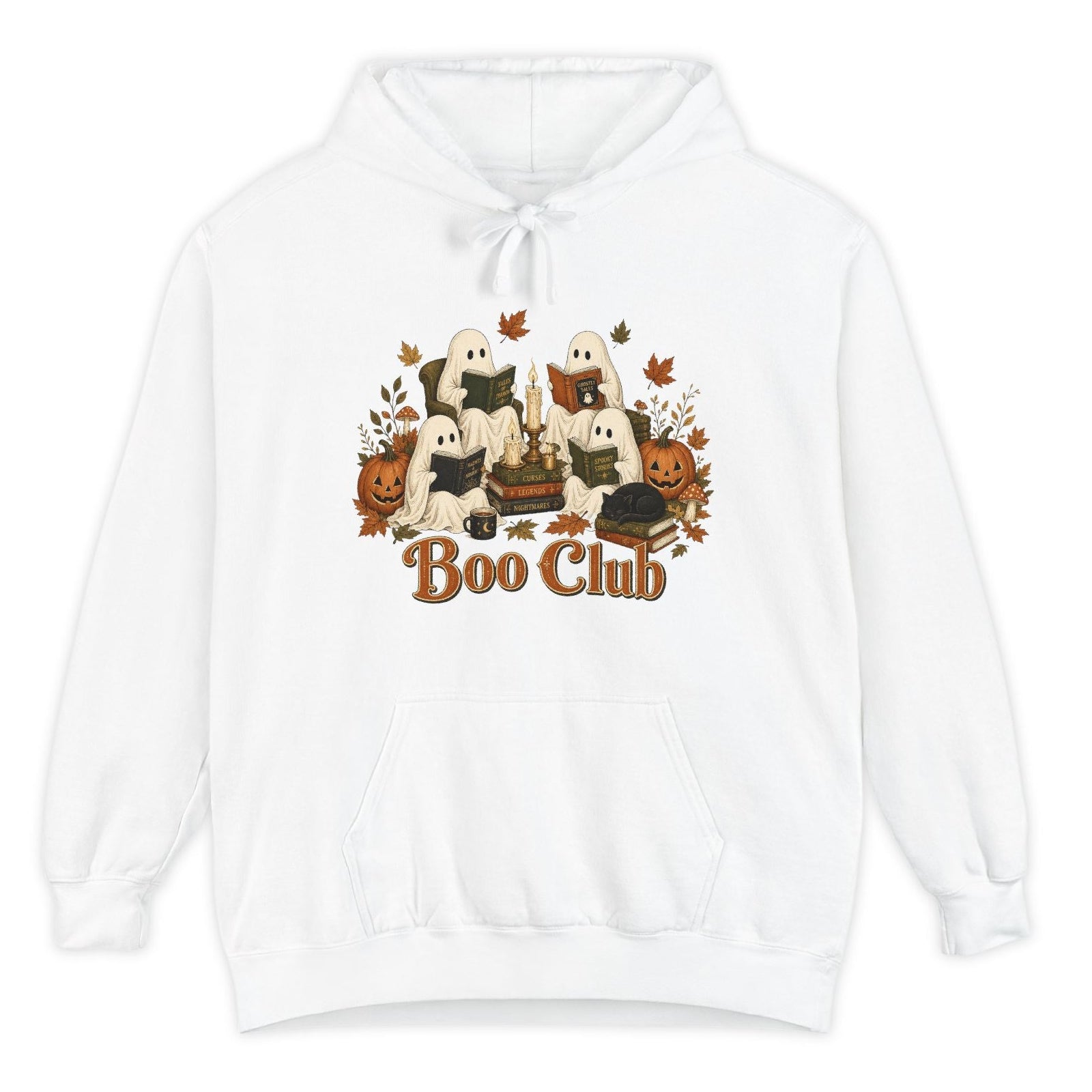 Kitap Severler İçin Halloween Temalı Unisex Hoodie