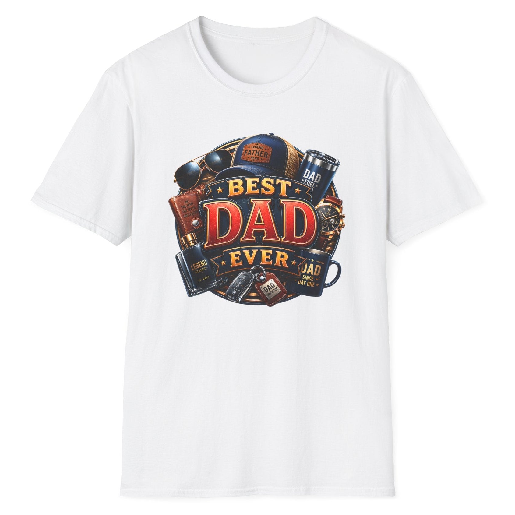 Best Dad Ever Regular Fit Erkek Tişört – Dünyanın En İyi Babasına Özel