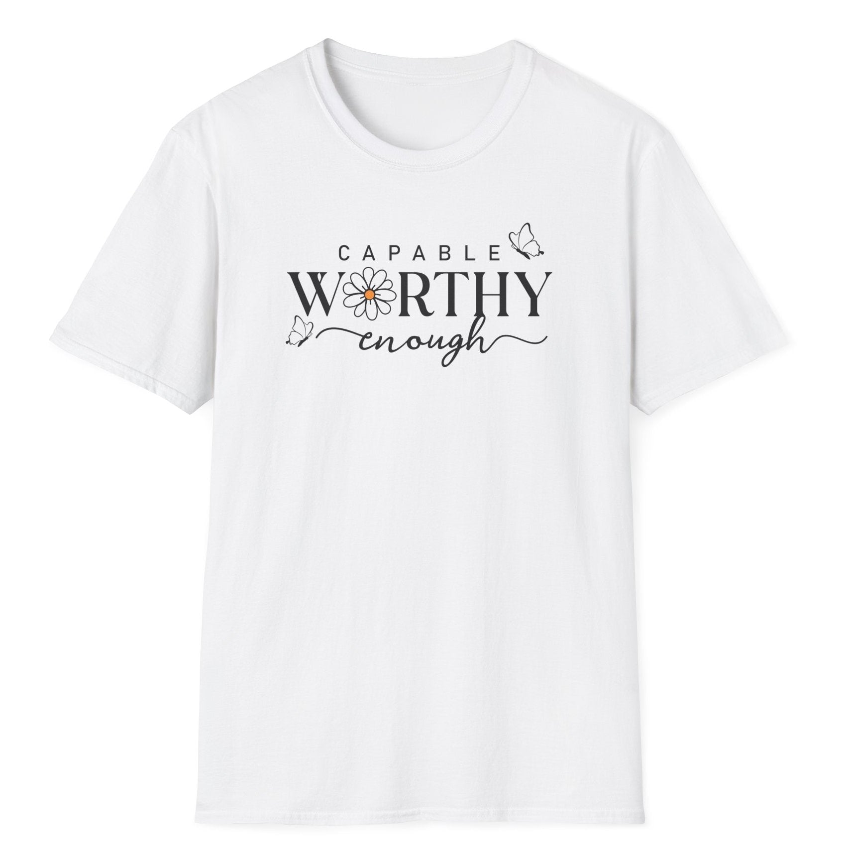 Capable Worthy Enough Kadın Straight Fit Tişört