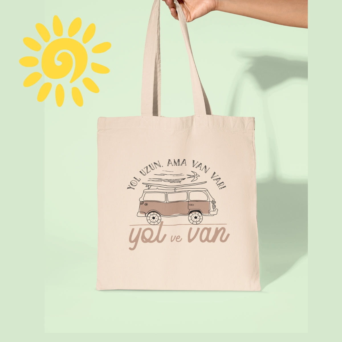 Yol ve Van – Minimalist Ham Bez Çanta