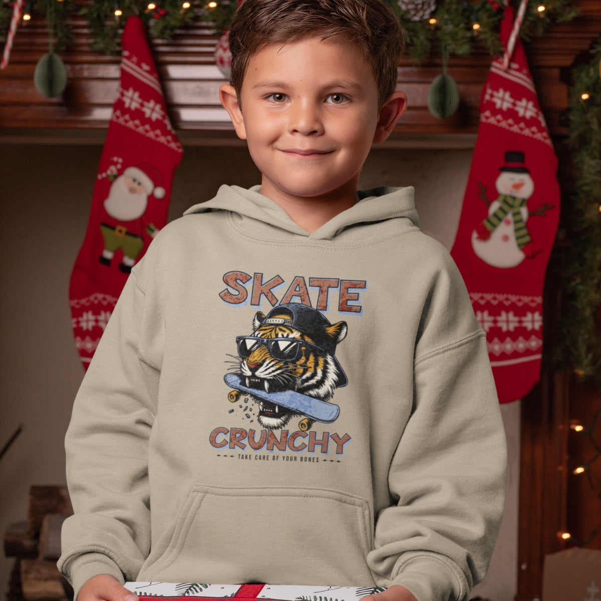 Skate Crunchy – Çocuk Hoodie (Kaykay Ruhunu Taşı)