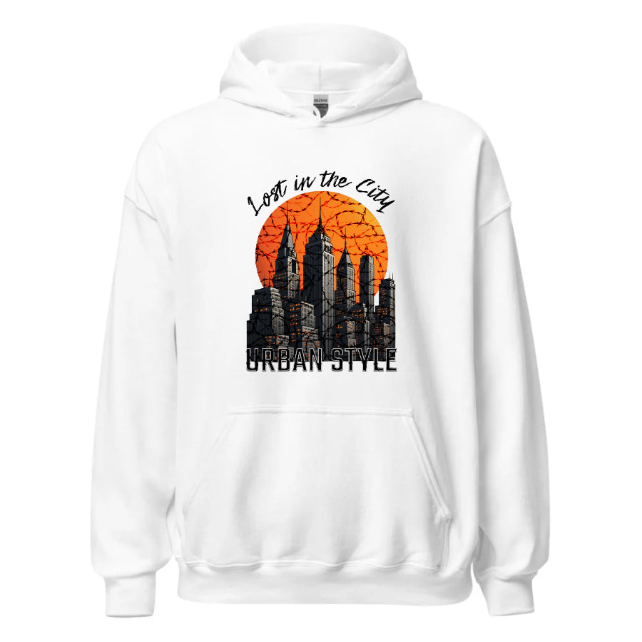 Lost in the City – Urban Unisex Hoodie