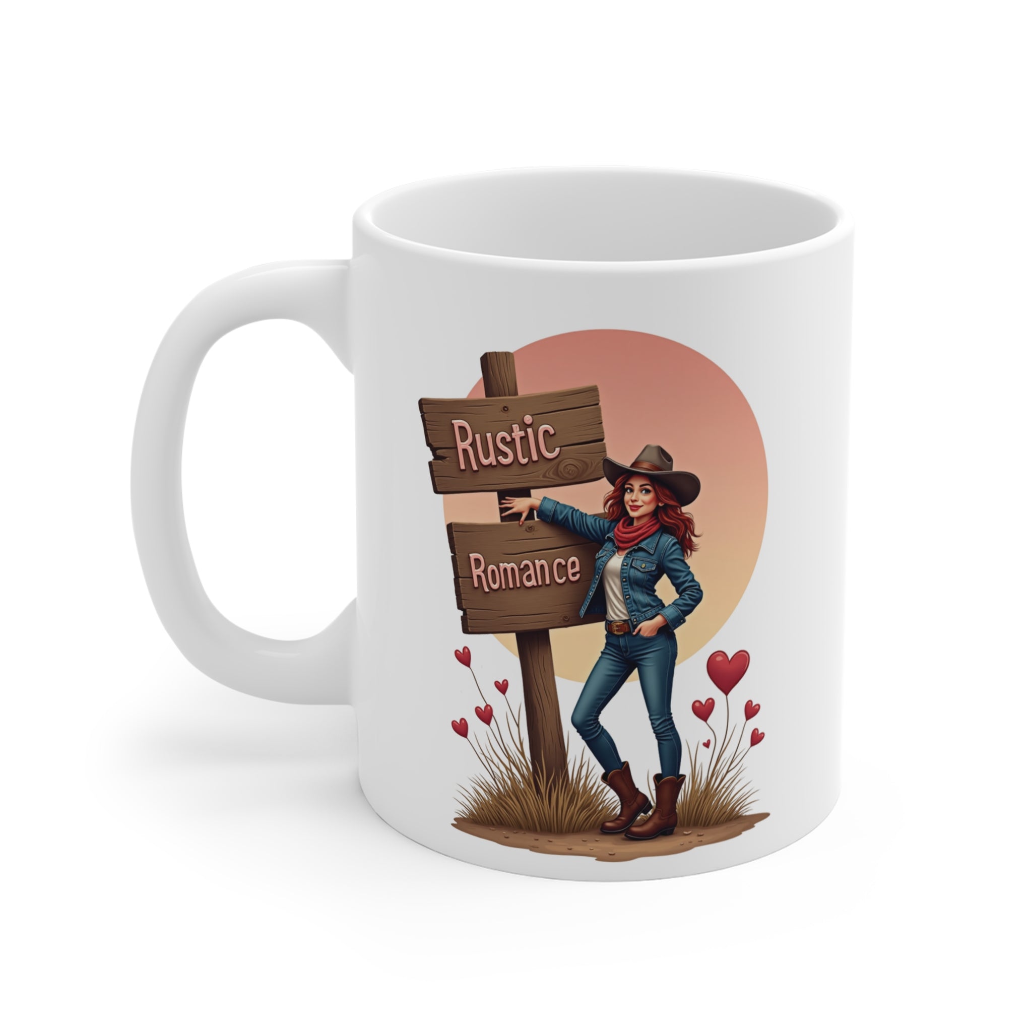 Rustic Romance – Valentine’s Edition Seramik Kupa (Western Style)