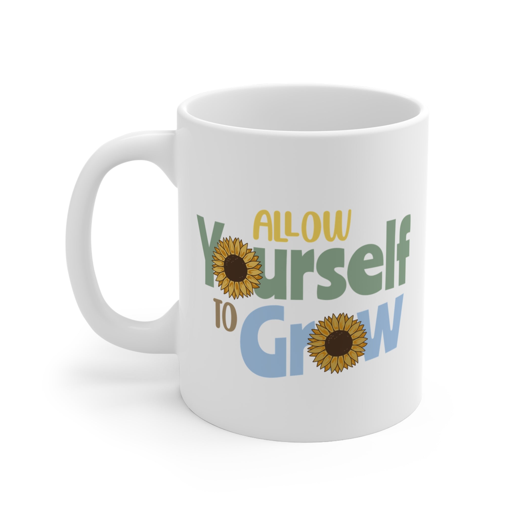 Allow Yourself To Grow Porselen Kupa – Motivasyon Temalı Kahve Kupası