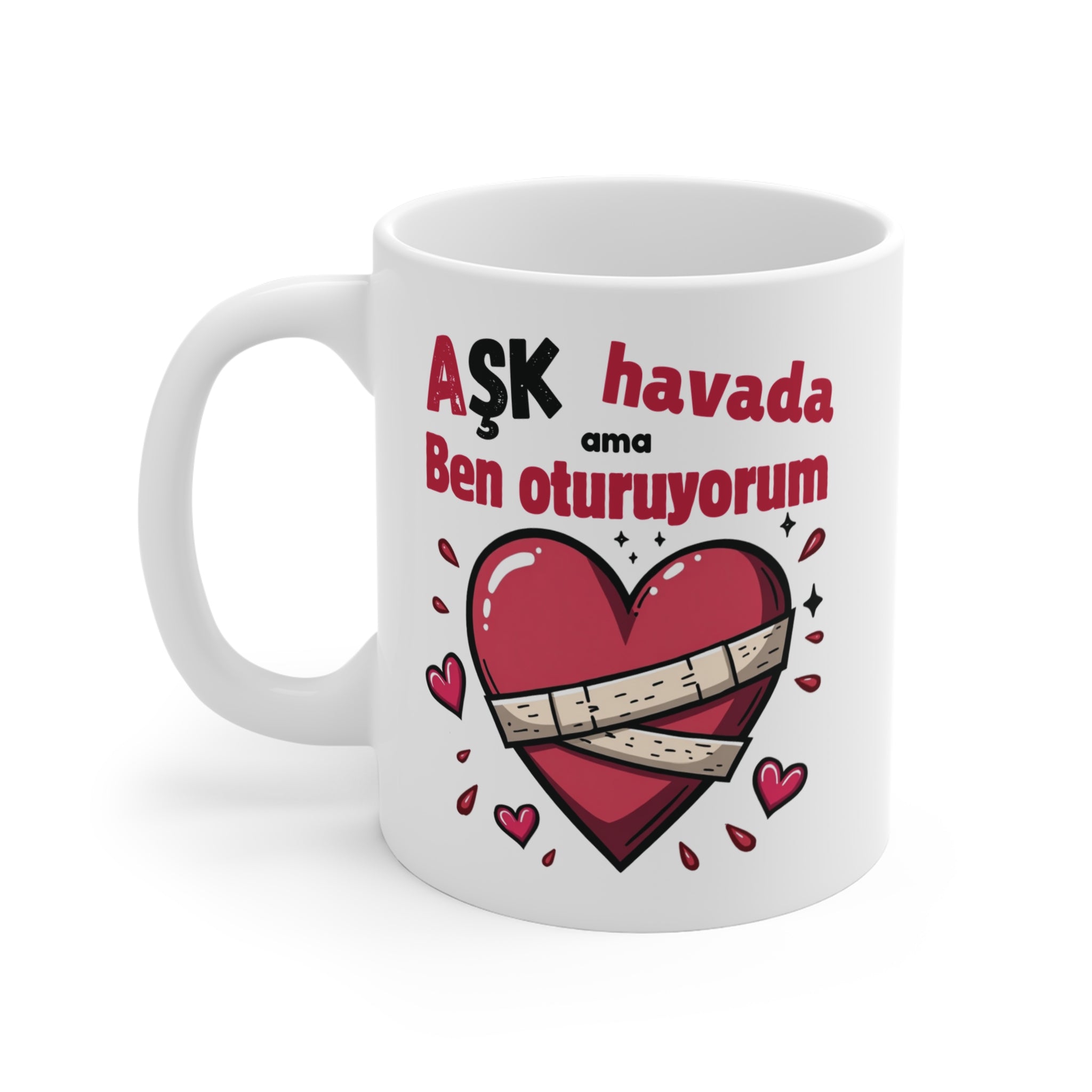 “Aşk Havada Ama Ben Oturuyorum” Anti-Valentine Kupa
