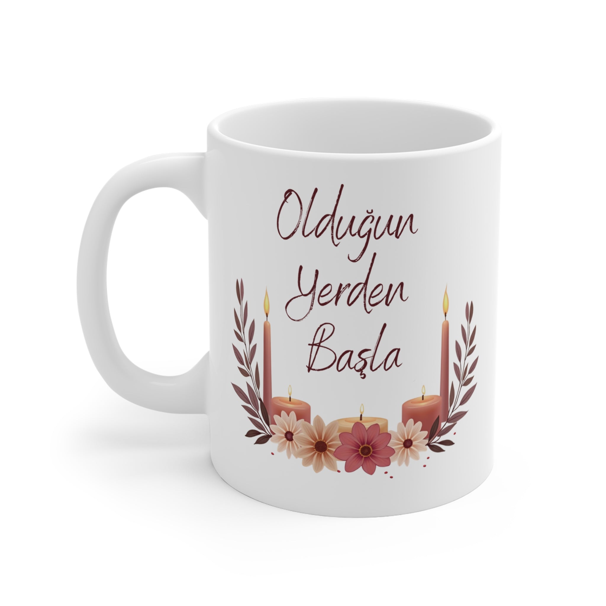 Olduğun Yerden Başla – İlham Veren Seramik Kupa