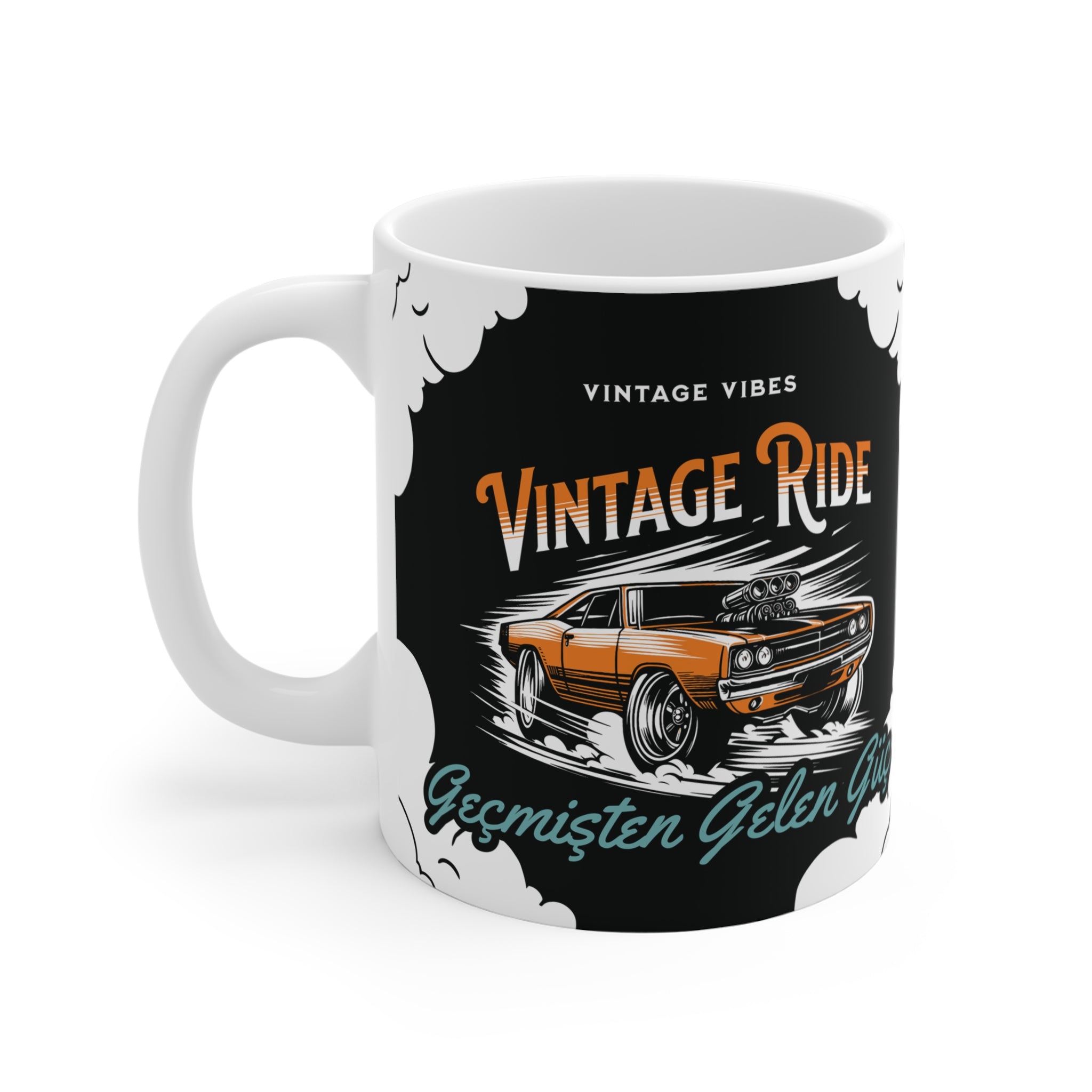 Vintage Ride Kupa – Geçmişten Gelen Güç | Araba Tutkunlarına Özel Tasarım Kupa