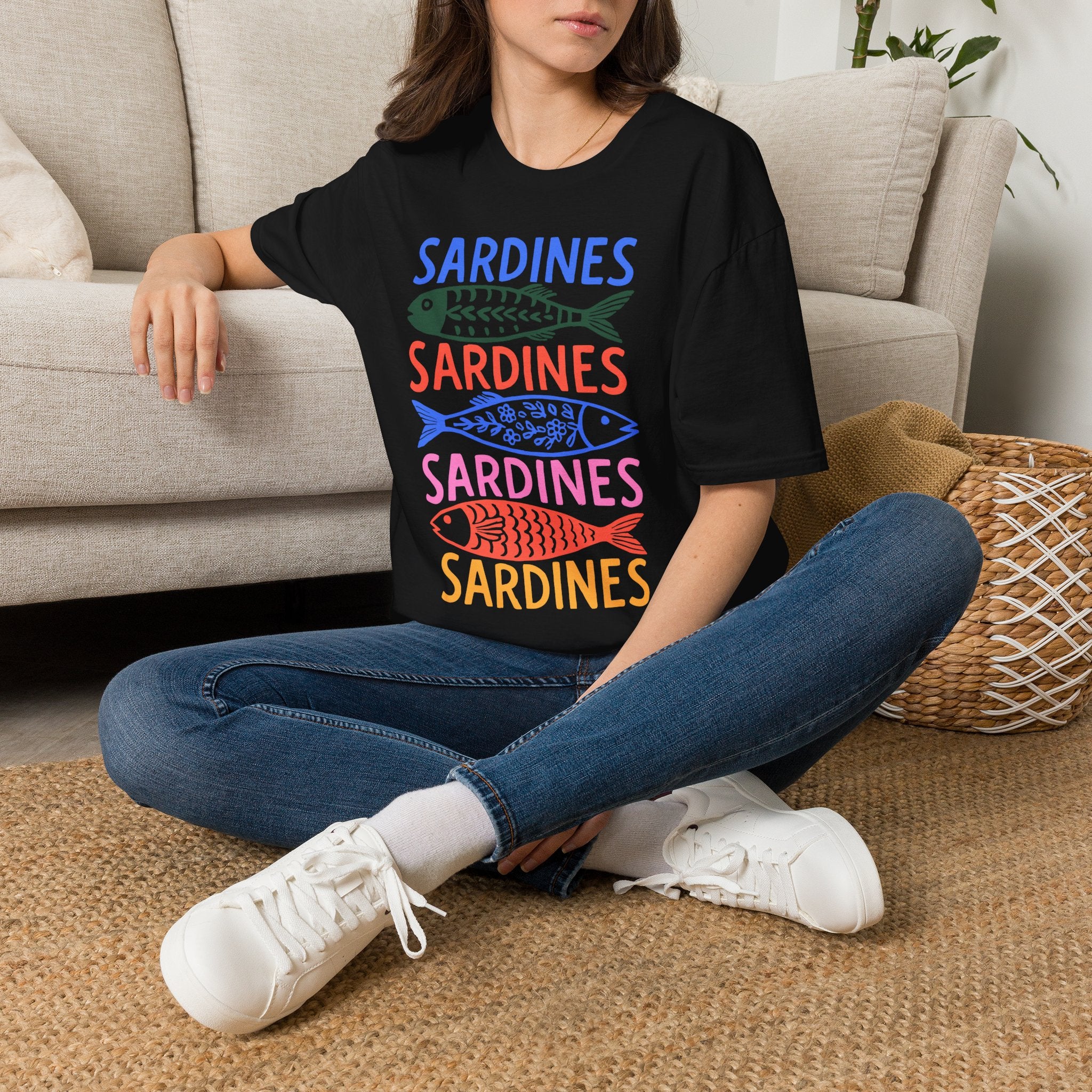 Sardines Kadın Straight Fit Tişört