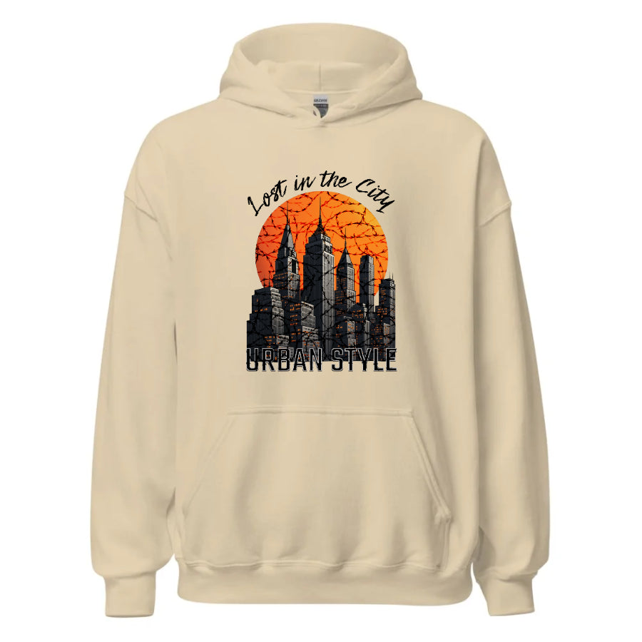Lost in the City – Urban Unisex Hoodie