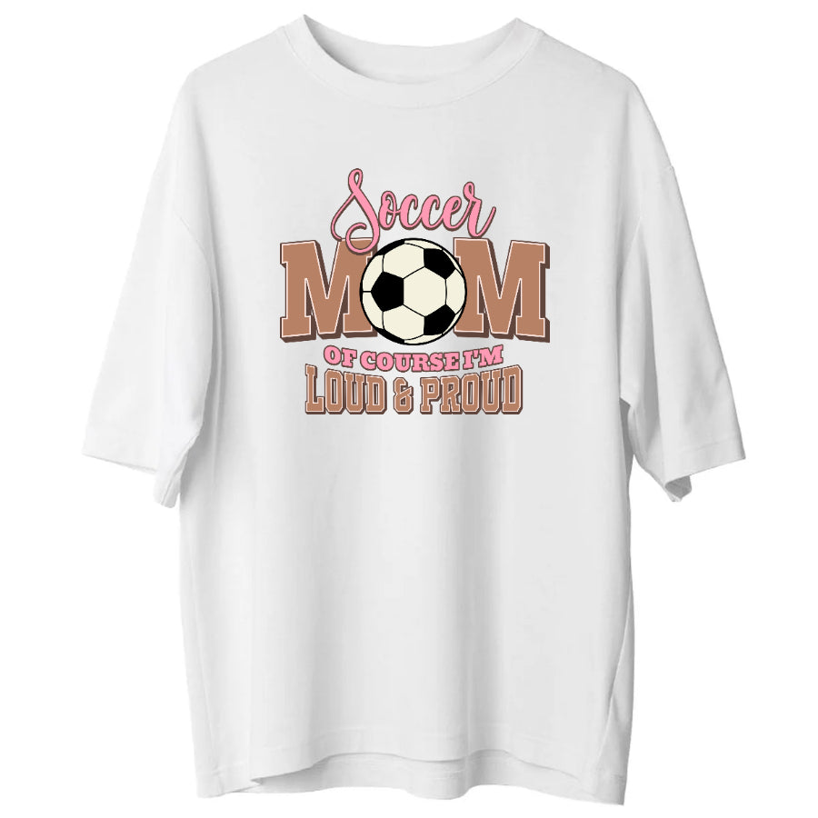 Soccer Mom Oversize Tişört – Rahat, Şık ve Sportif Stil