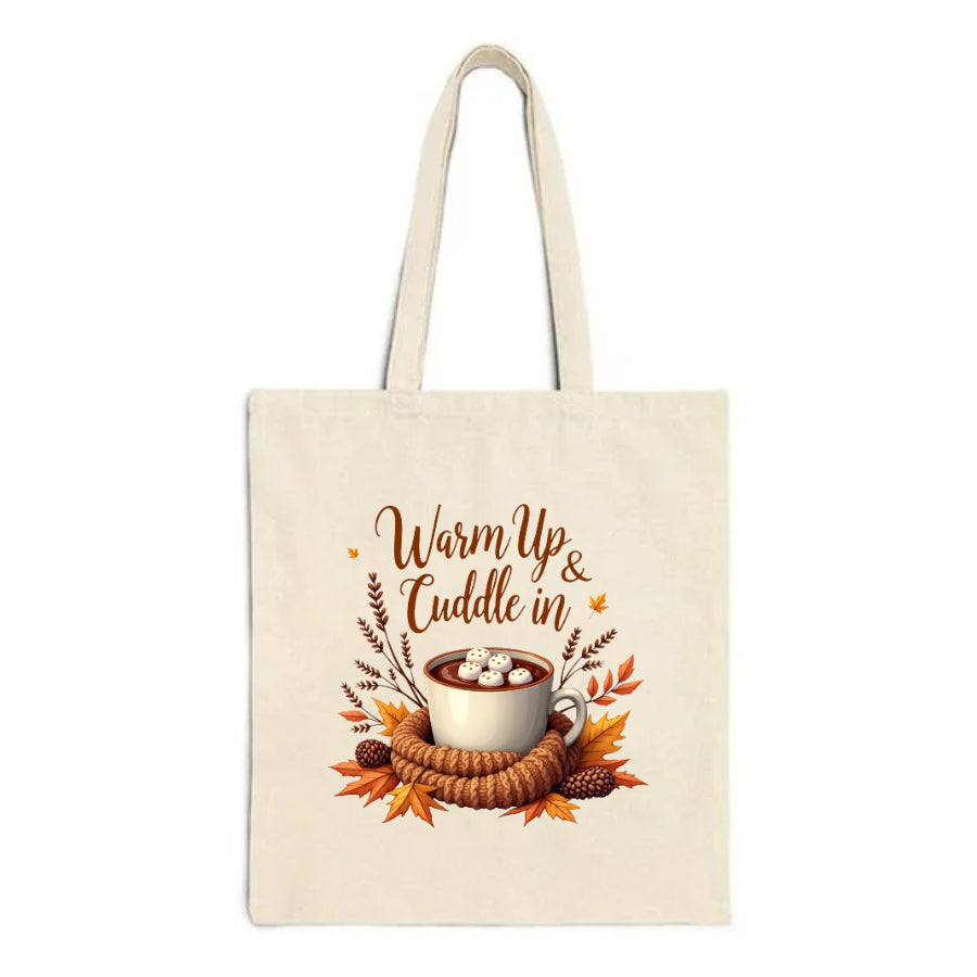 Warm Up and Cuddle In – Sıcacık Ruhlar İçin Ham Bez Çanta