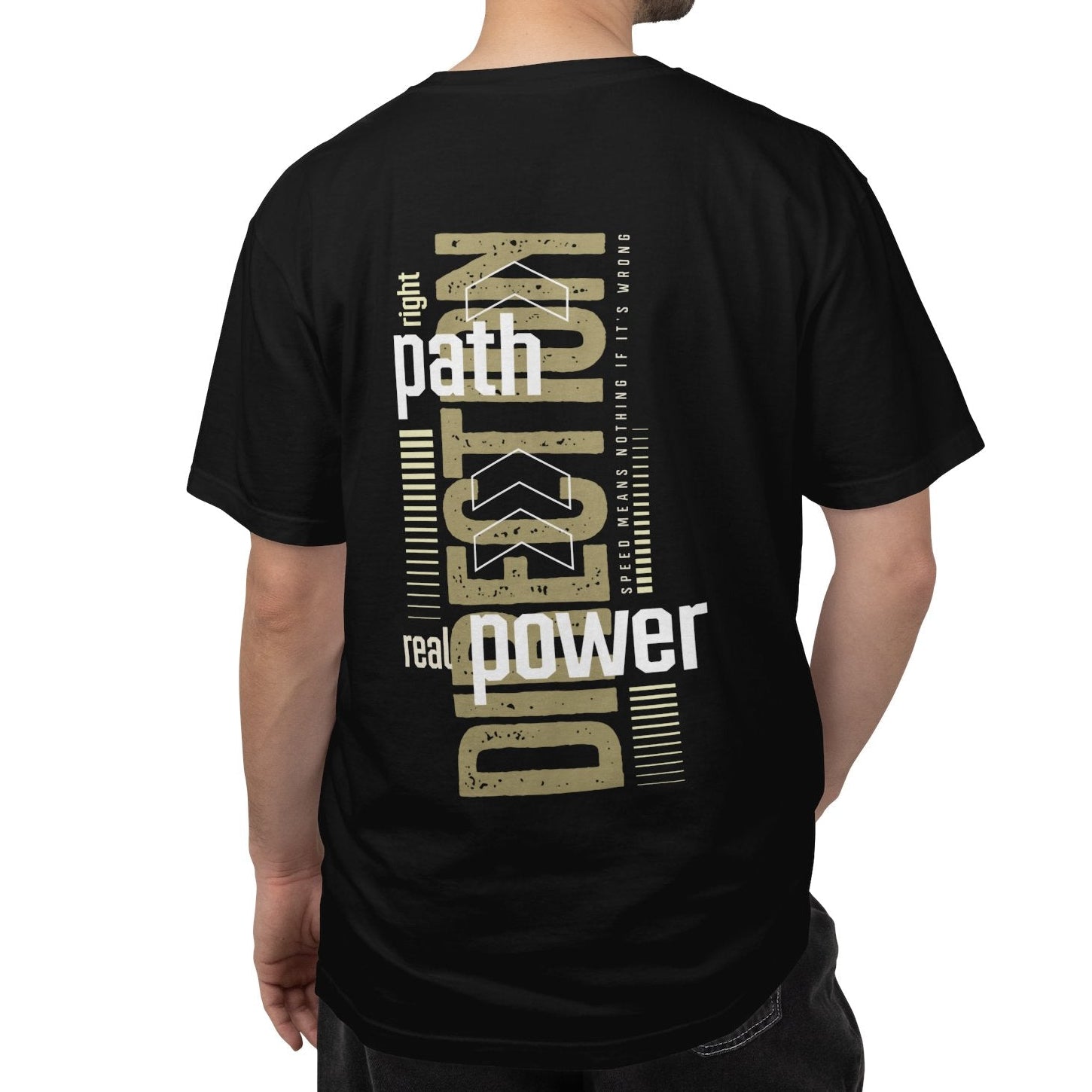 Different Path – Minimal Ön Logo & Güçlü Sırt Baskılı Erkek Tişört