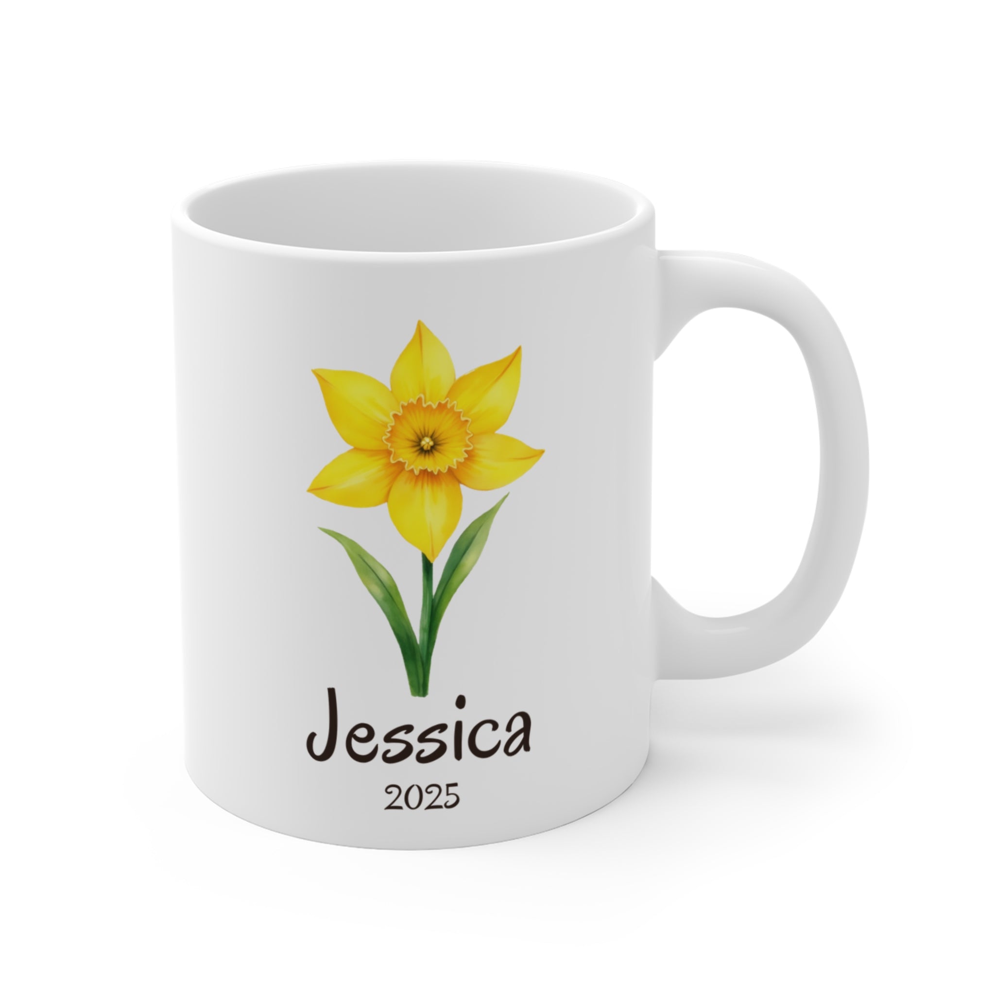 Kişiselleştirilebilir Çiçek Tasarımlı Porselen Kupa – 6 Tasarım Seçeneği