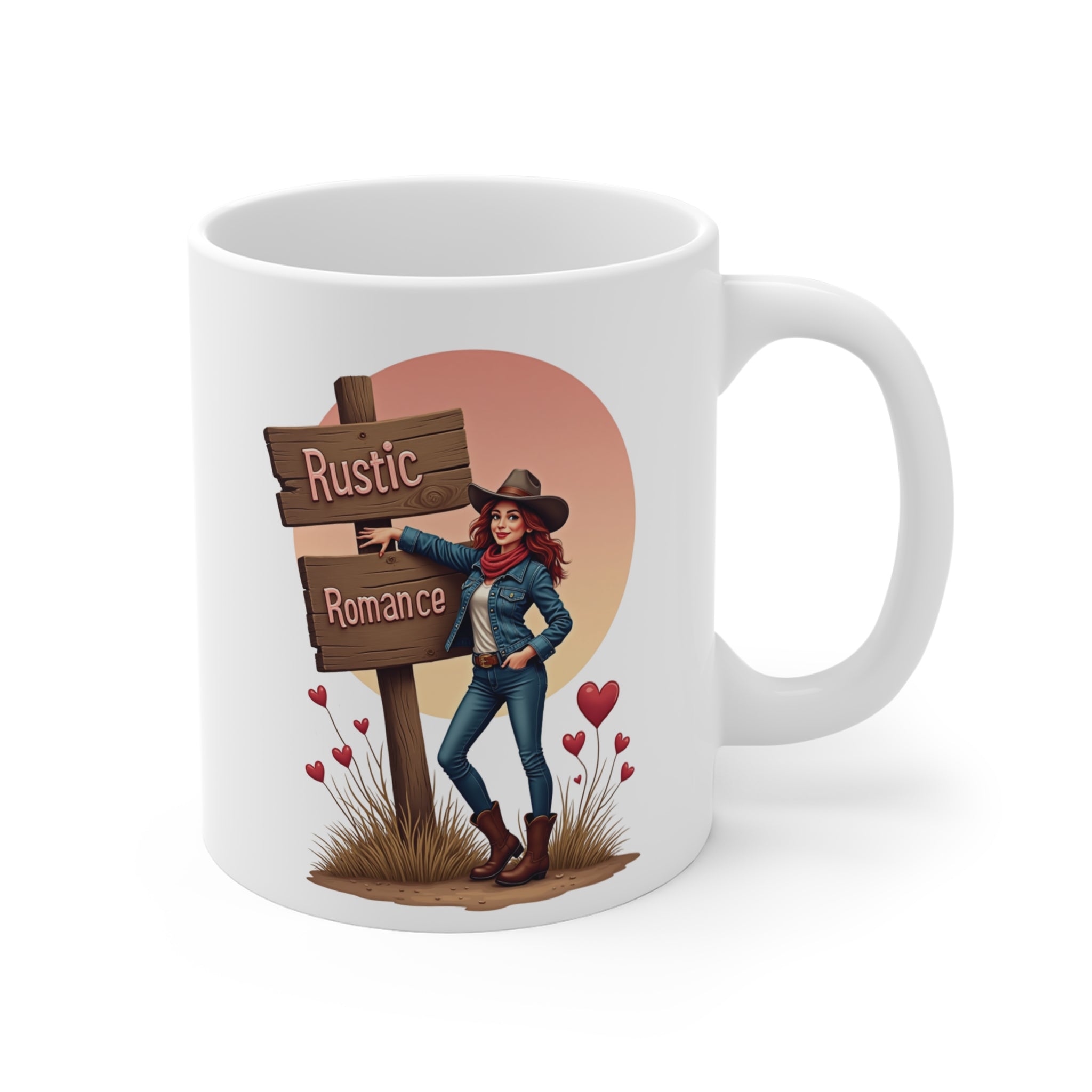 Rustic Romance – Valentine’s Edition Seramik Kupa (Western Style)