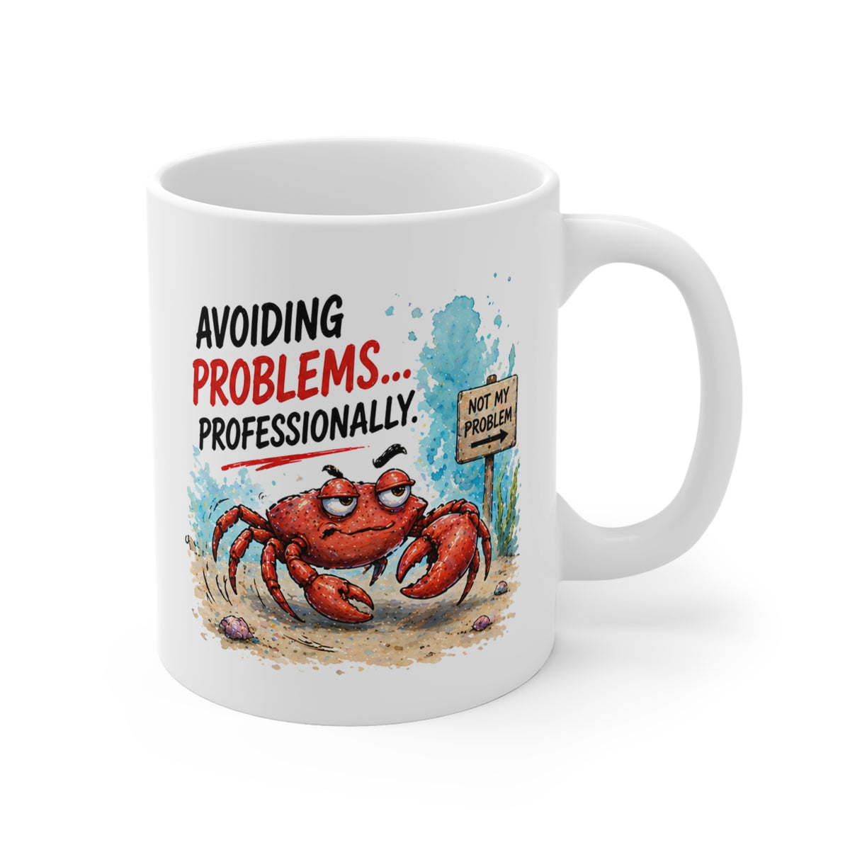 Avoiding Problems Professionally Yengeç Tasarımlı Porselen Kupa