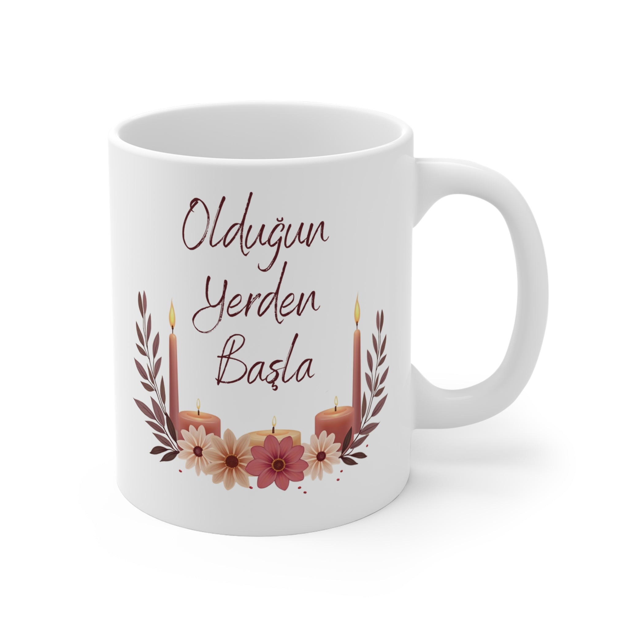 Olduğun Yerden Başla – İlham Veren Seramik Kupa