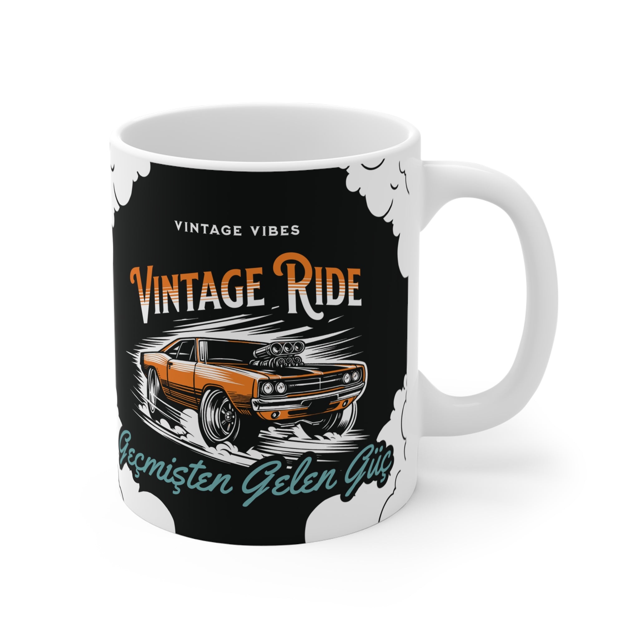 Vintage Ride Kupa – Geçmişten Gelen Güç | Araba Tutkunlarına Özel Tasarım Kupa