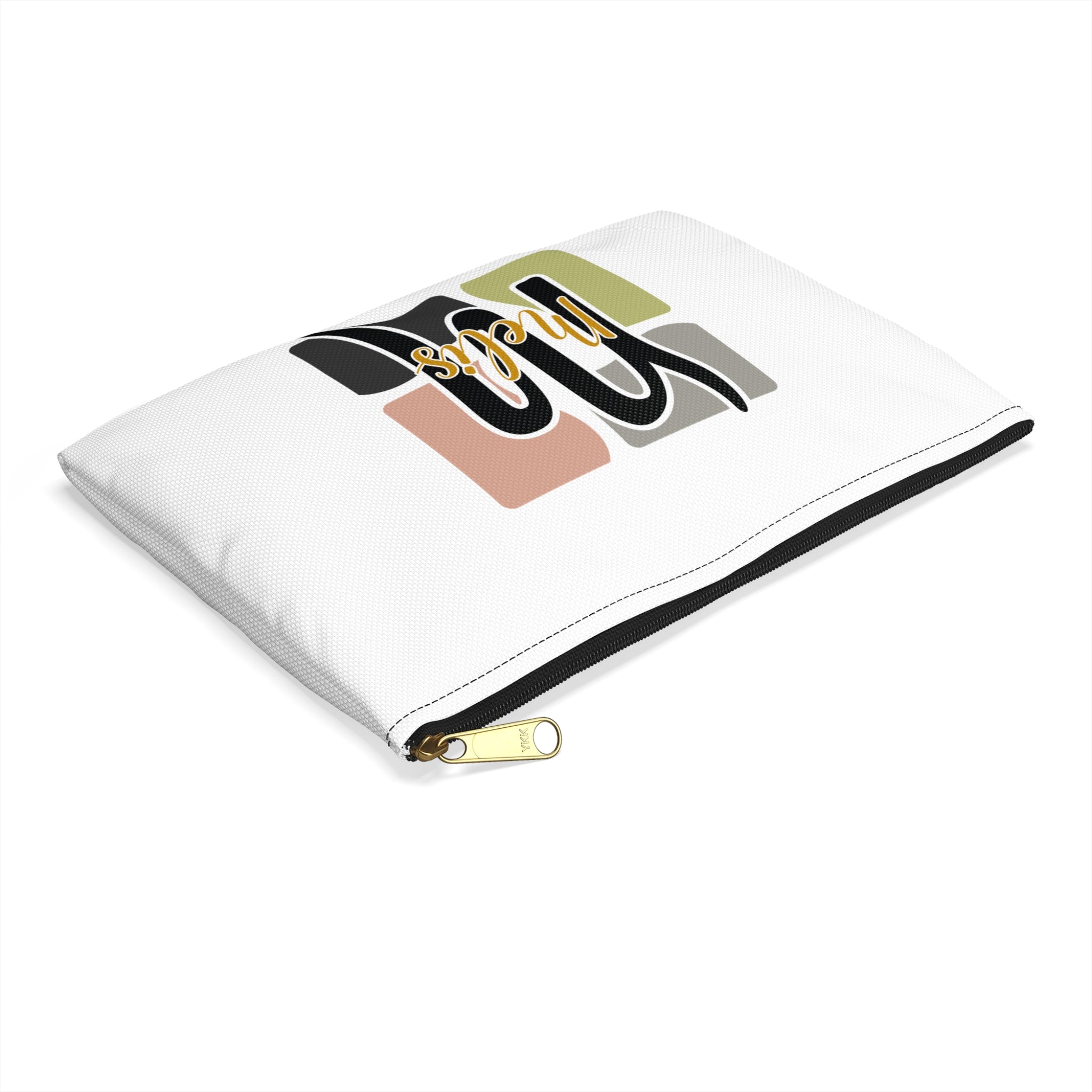 Kişiye Özel İsimli Gabardin Fermuarlı Çanta – 340 gr/m² Kalın Kumaş, 21×15 cm