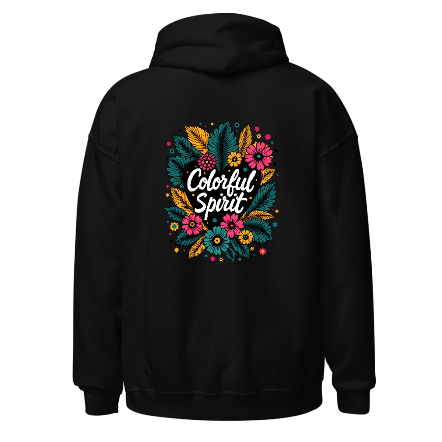 Colorful Spirit – Basic Fit Siyah Kapüşonlu Sweatshirt