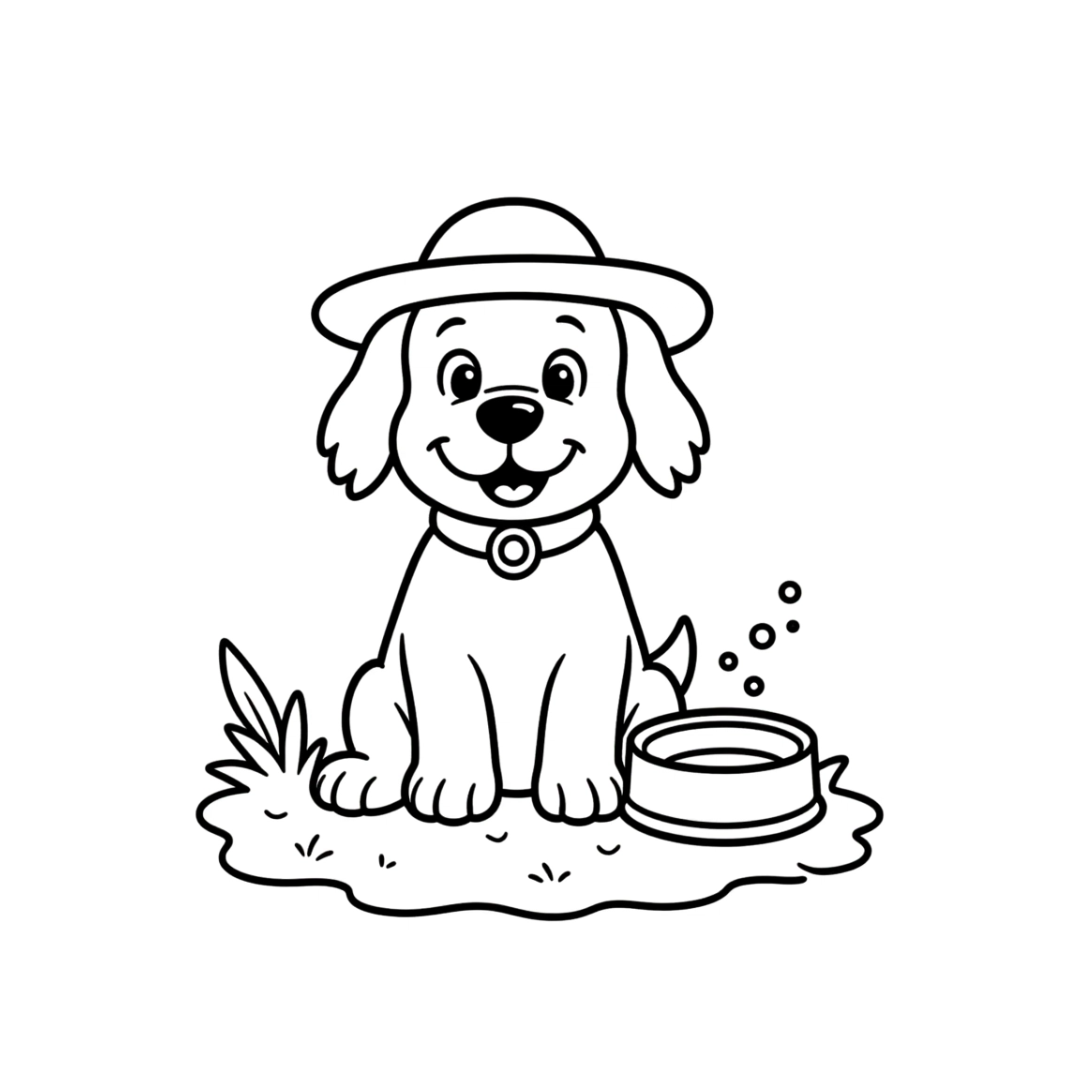 Kedi ve Köpek Temalı Boyama Kitabı – 32 Sayfa Dijital PDF (Anında İndir)