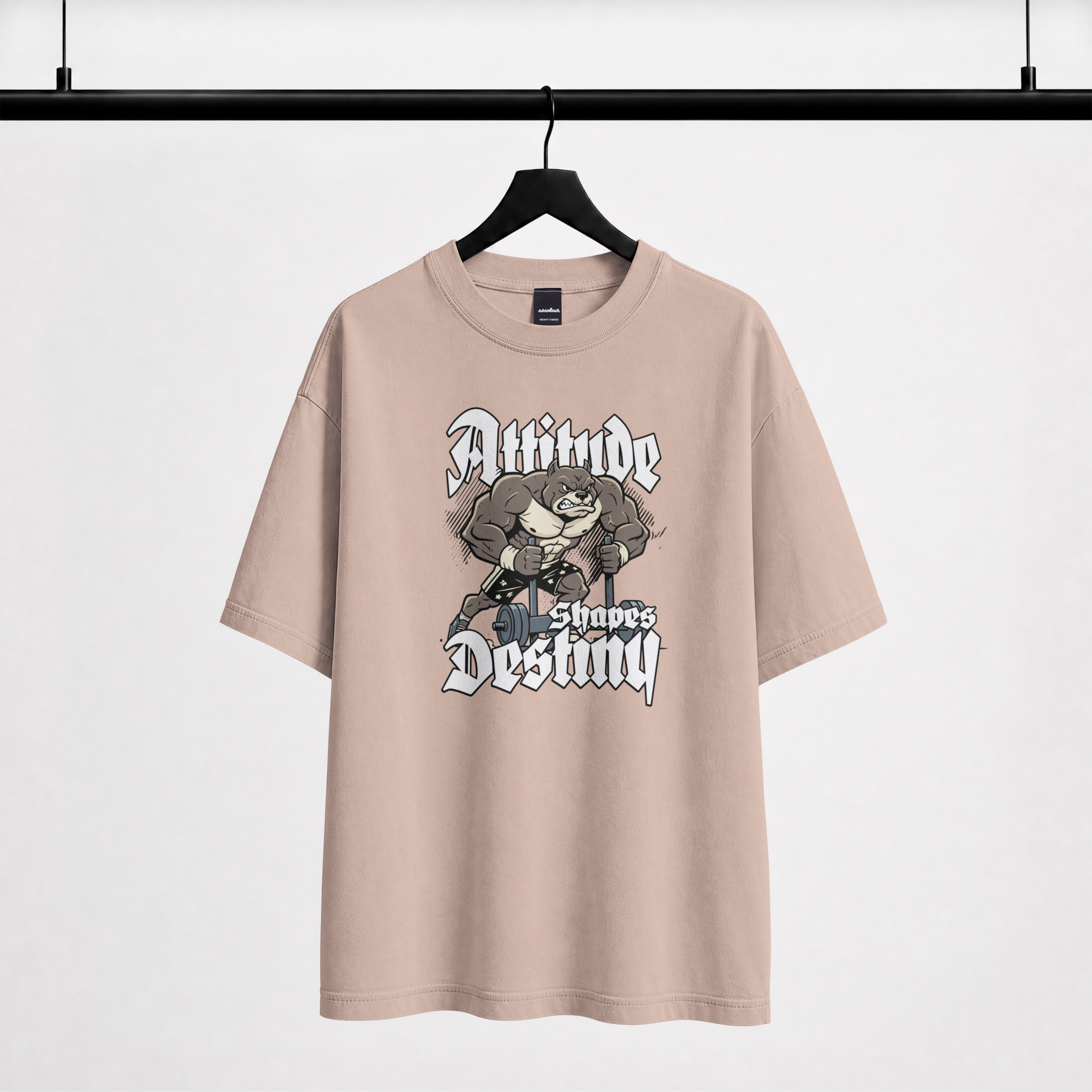 Attitude Shapes Destiny Oversize Erkek Tişört