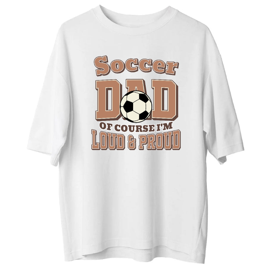 Soccer Dad Oversize Tişört – Rahat, Sportif ve Tarz Sahibi Babalar İçin
