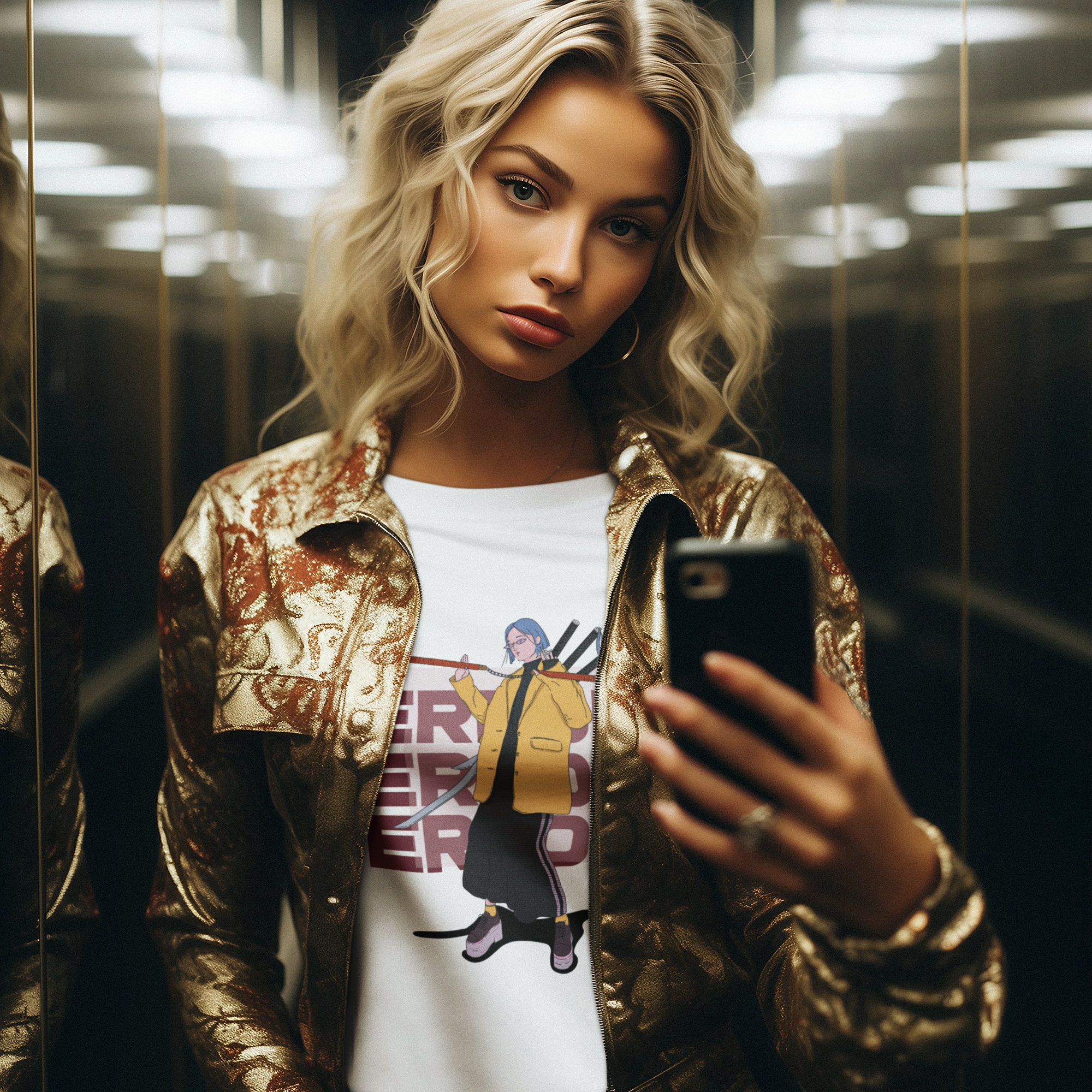 ERROR Graphic Kadın Tişört – Anime Streetwear Regular Fit T-Shirt