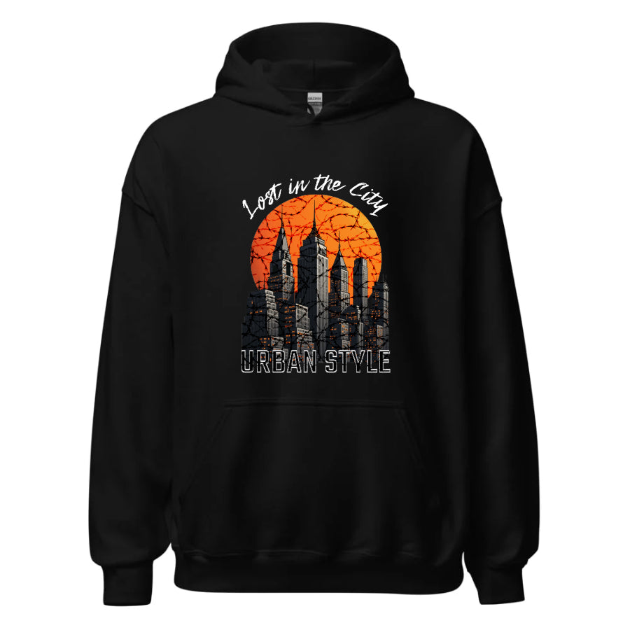 Lost in the City – Urban Unisex Hoodie
