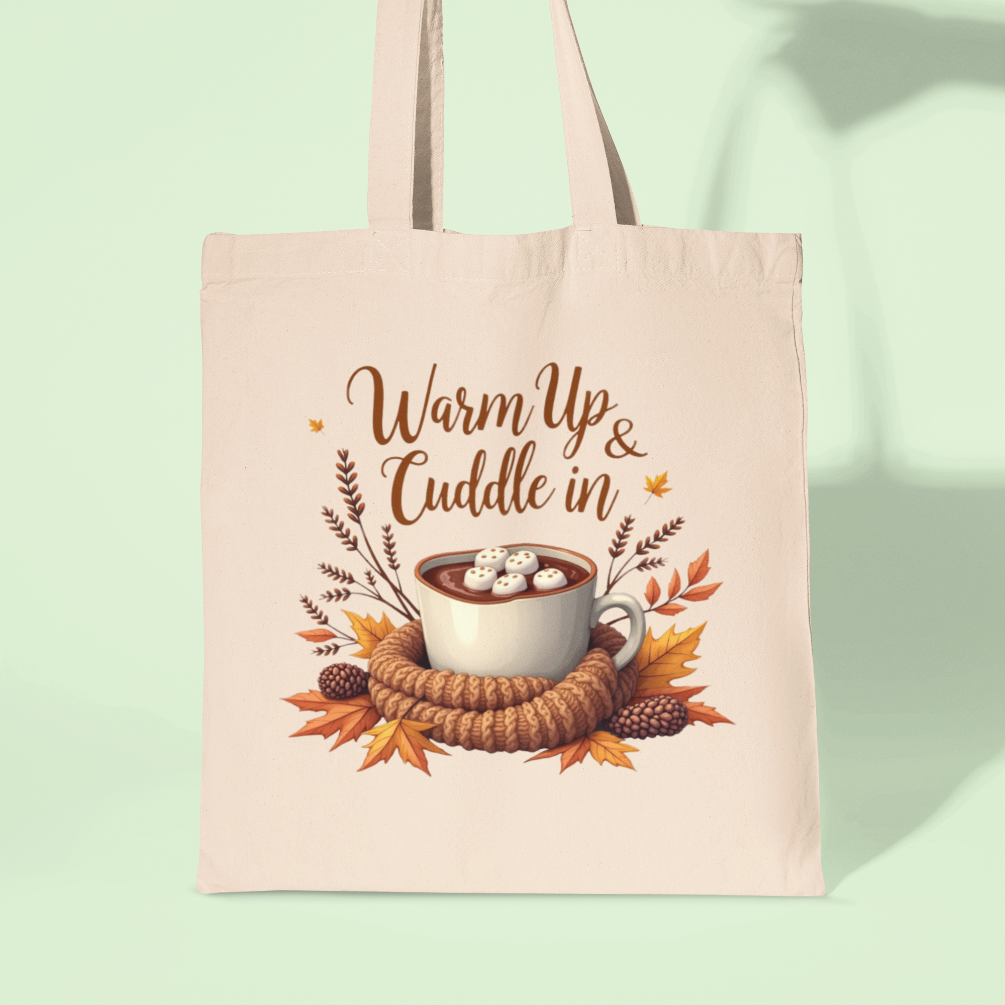 Warm Up and Cuddle In – Sıcacık Ruhlar İçin Ham Bez Çanta