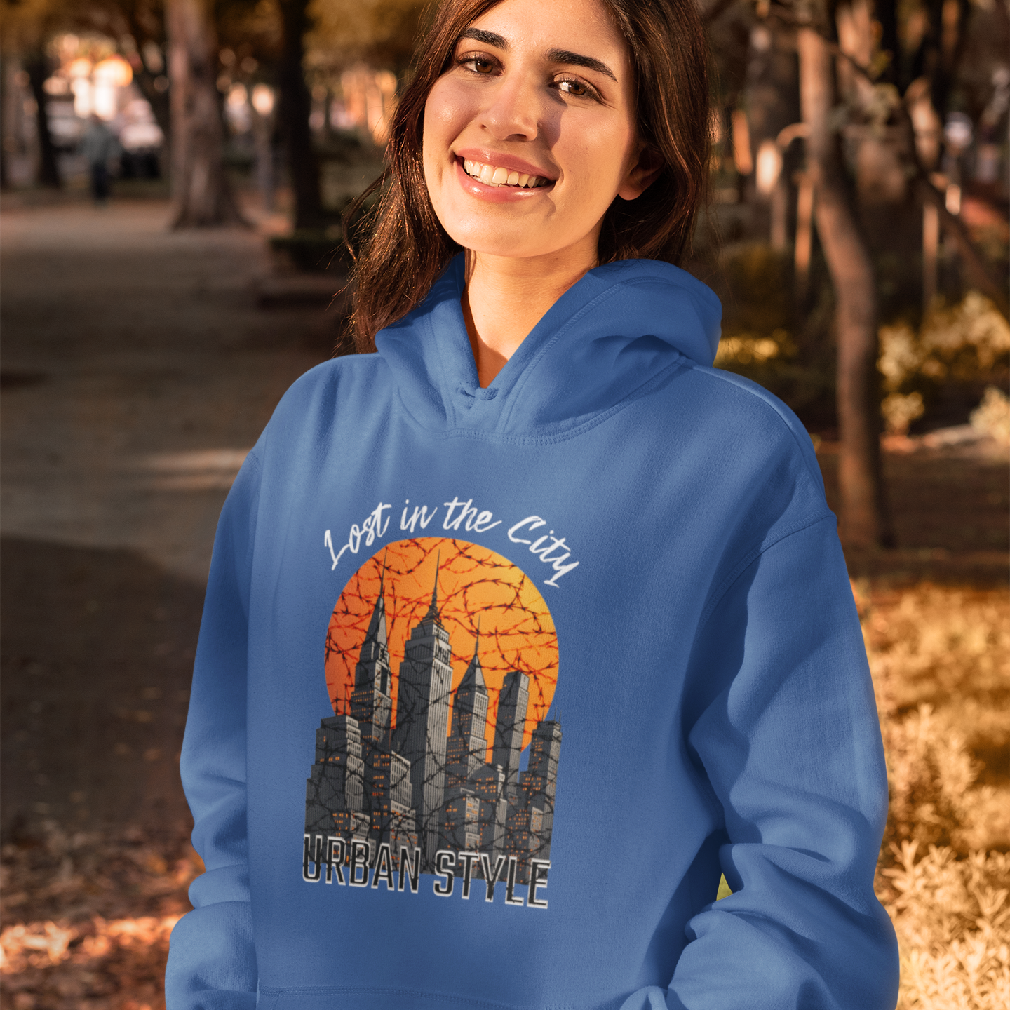 Lost in the City – Urban Unisex Hoodie