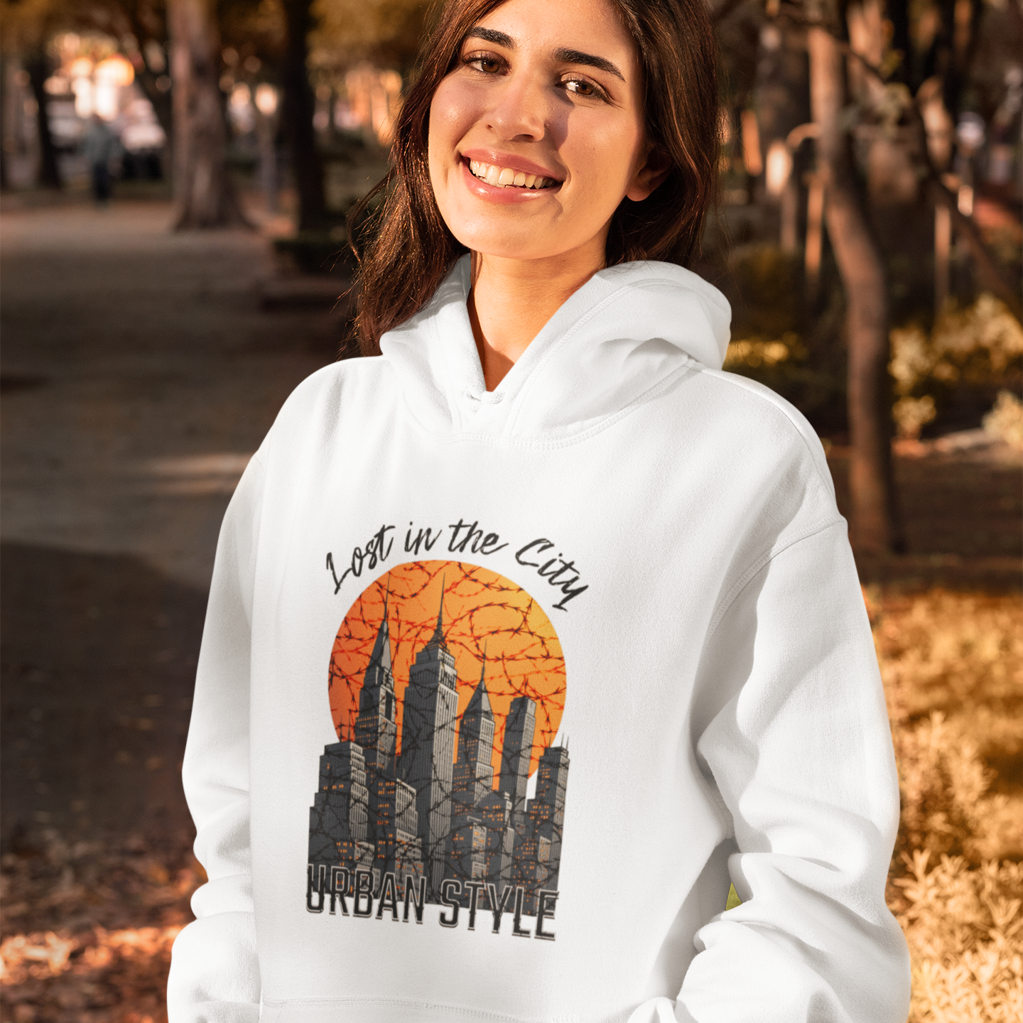 Lost in the City – Urban Unisex Hoodie