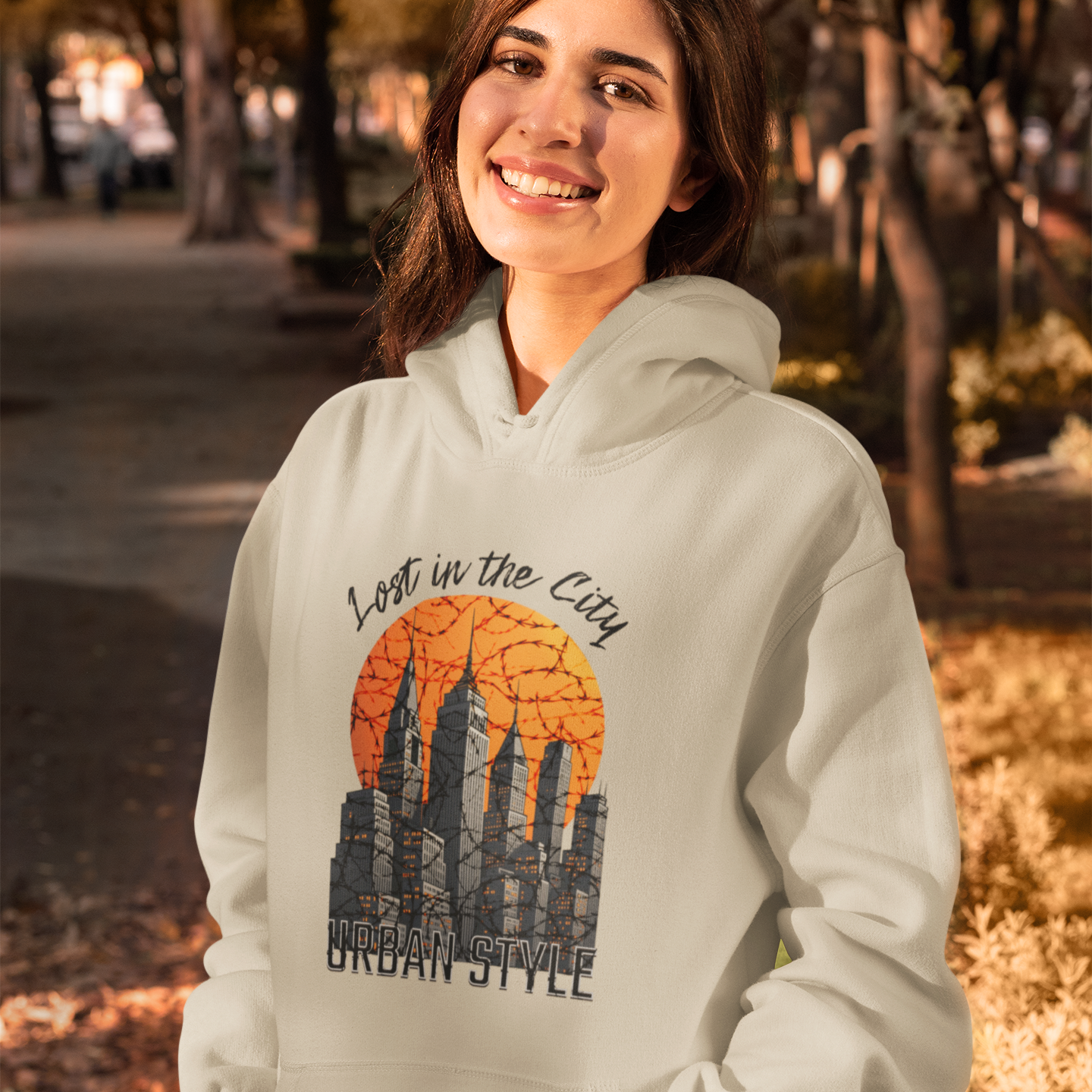 Lost in the City – Urban Unisex Hoodie