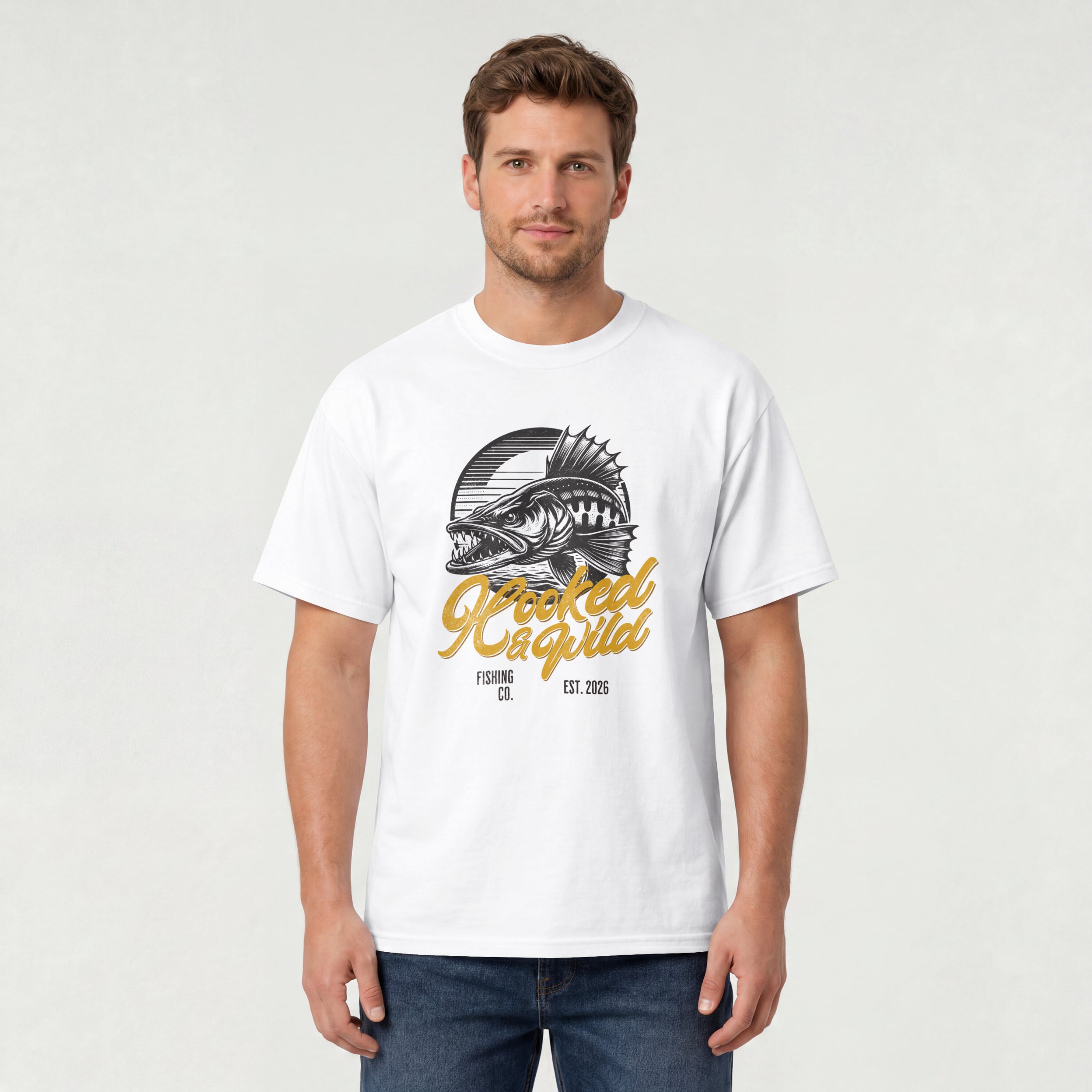 Hooked & Wild Erkek Straight Fit Tişört
