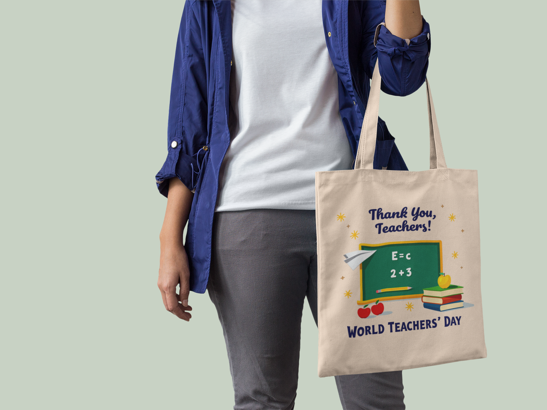 Ham Bez Çanta – Thank You Teachers. Öğretmenlere Özel Şık Tote