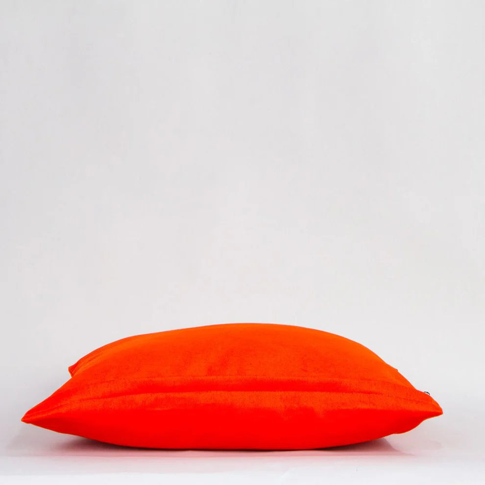 Happy Halloween Örümcek Ağı Baskılı Turuncu Gabardin Yastık Kılıfı – 43 × 43 cm